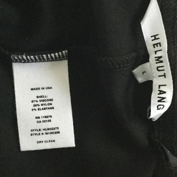 3X HOST PICK Helmut Lang Black Leggings - Picture 6 of 7